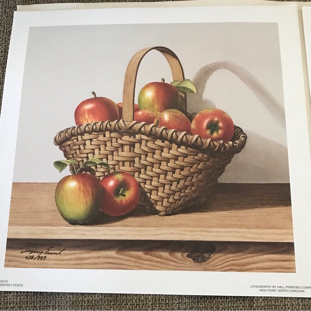 Dempsey Essick Bonnie Baskets 1999 Limited Edition Reproduction Print